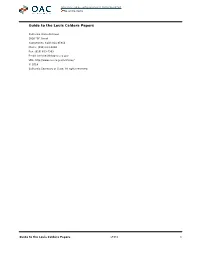 Guide to the Louis Caldera Papers