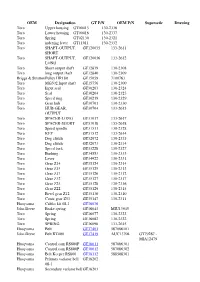 Oem Ref Cross List