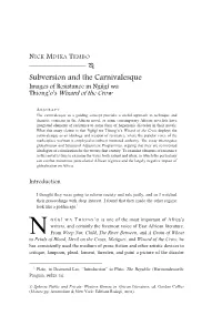 ——————— Ά Subversion and the Carnivalesque