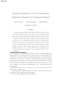 Asymptotic Stability in the Lovász-Shapley Replicator