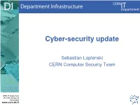 Cyber-Security Update