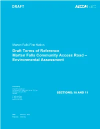 Draft Terms of Reference Sections 10-11