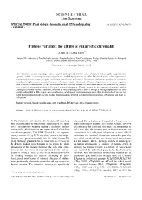 Histone Variants: the Artists of Eukaryotic Chromatin