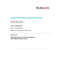 Unaids Programme Coordinating Board