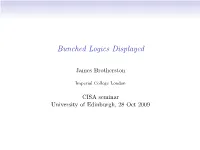 Bunched Logics Displayed