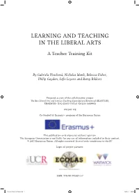 Learning and Teaching in the Liberal Arts