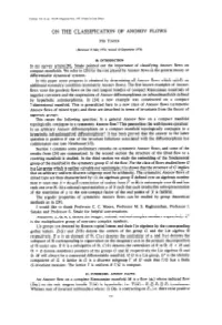 On the Classification of Anosov Flows