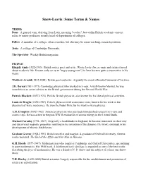 Snow-Leavis: Some Terms & Names