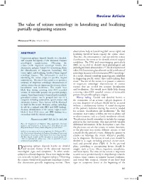 The Value of Seizure Semiology in Lateralizing and Localizing Partially Originating Seizures
