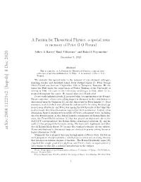 Arxiv:2008.11225V2 [Hep-Th] 8 Dec 2020 Many Contributions to This Special Issue Are Devoted to Gravity, String Theory Or Higher Dimensions [9–24]
