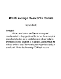 Atomistic Modeling of DNA and Protein Structures