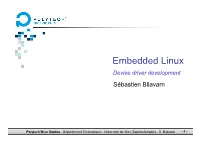 Embedded Linux Device Driver Development Sébastien Bilavarn