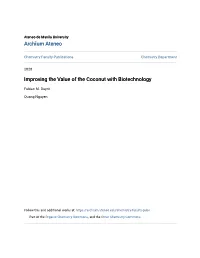 Improving the Value of the Coconut with Biotechnology
