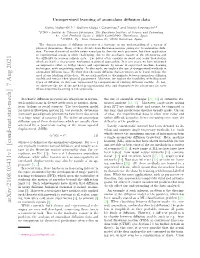 Unsupervised Learning of Anomalous Diffusion Data
