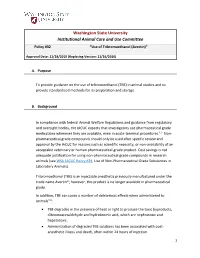 Use of Tribromoethanol (Avertin)”