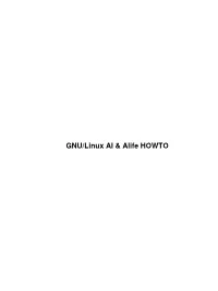 GNU/Linux AI & Alife HOWTO