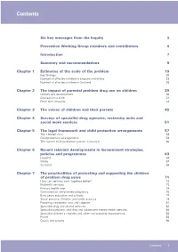 Hidden Harm – Responding to the Needs of Children of Problem Drug Users Six Key Messages from the Inquiry