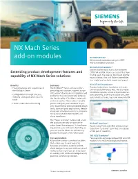 NX Mach Series Add-On Modules