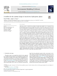 A Toolbox for the Optimal Design of Run-Of-River Hydropower Plants T ∗ Veysel Yildiza, Jasper A