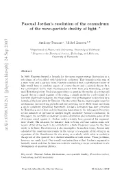 Pascual Jordan's Resolution of the Conundrum of the Wave-Particle