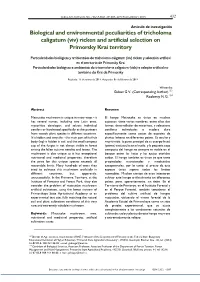 Ricken and Artificial Selection on Primorsky Krai Territory