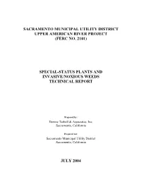 Special-Status Plants and Invasive/Noxious Weeds Technical Report