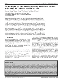 The Use of Nylon and Glass Fiber Filter Separators with Different Pore Sizes
