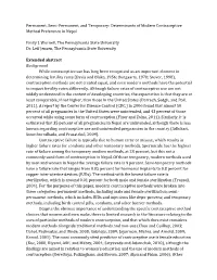 Determinants of Modern Contraceptive Method Preference in Nepal