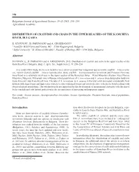DISTRIBUTION of CRAYFISH and CRABS in the UPPER REACHES of the KAMCHIYA RIVER, BULGARIA Abstract Introduction