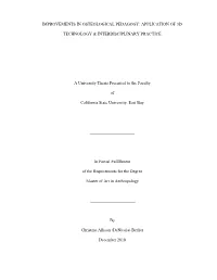 Improvements in Osteological Pedagogy: Application of 3D