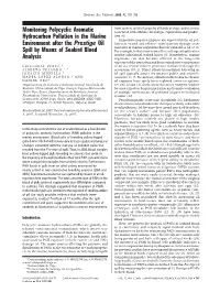 Monitoring Polycyclic Aromatic Hydrocarbon Pollution in The