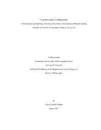Alexis Walker Dissertation Valuing Life August 2017