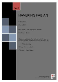 Havweing Fabian Newsletter