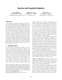 Queries with Guarded Negation