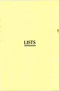 Classified Lists