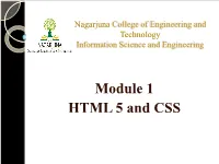 Module 1 HTML 5 and CSS Lecture 01 Introduction to HTML Introduction to HTML