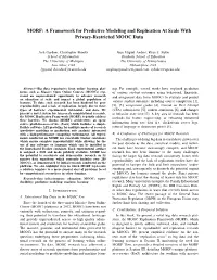 MORF: a Framework for Predictive Modeling and Replication at Scale with Privacy-Restricted MOOC Data