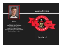 Spring Awards: Sophomore