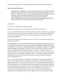 Text of Interview with Paul Messier