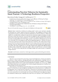 Understanding Travelers' Behavior for Sustainable Smart Tourism: a Technology Readiness Perspective