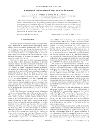 Cosmological and Astrophysical Limits on Brane Fluctuations