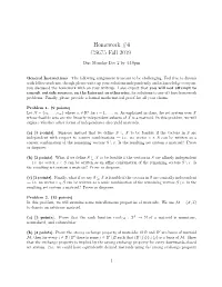 Homework #4 CS675 Fall 2019