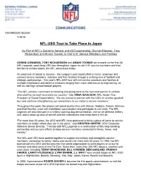 NFL-USO Tour to Take Place in Japan