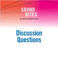 Sound Bites Questions