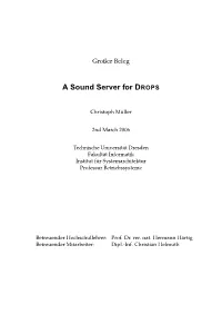 A Sound Server for DROPS