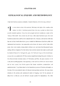 Genealogical Enquiry and Methodology