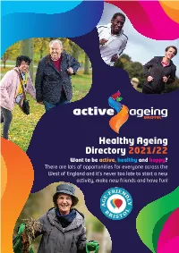 Healthy Ageing Directory 2021/22
