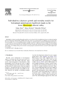 Individual-Tree Diameter Growth and Mortality Models for Bottomland
