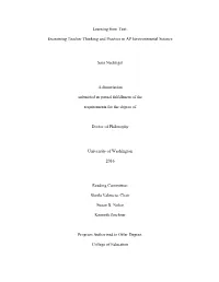 Learning from Text: Examining Teacher Thinking and Practice In