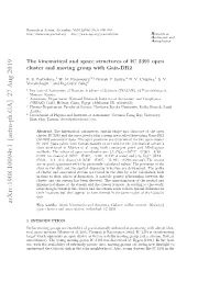 The Kinematical and Space Structures of IC 2391 Open Cluster and Moving